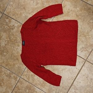 Lauren Red Linen Cotton Sweater